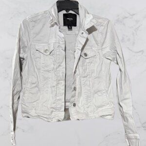 Nine West Jeans White Denim Jacket Size S